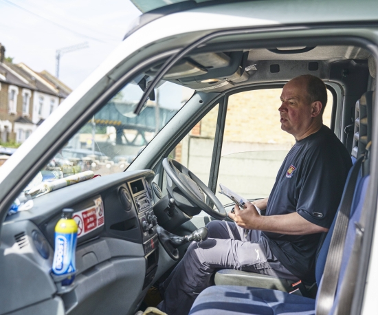 Volunteer van driver: mobile library 